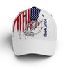 American Flag Largemouth Bass fishing custom name Adjustable unisex Fishing Baseball Hat Cornbee