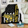 Fishing reel cool papa American flag Bass fishing Fleece blanket Father's day gifts Cornbee