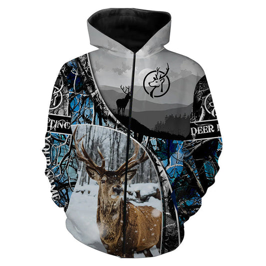 Cornbee Deer Hunting Camo Custom Name 3D All Over Printed Shirts, Hunting Hoodie, Fishing Hoodie  Hu0112