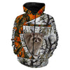 Cornbee Raccoon Hunting Custom Name All Over Printed Shirts, Hoodie - Personalized Hunting Gifts, Fishing Hoodie Hu0112
