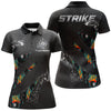 Personalized Black Bowling Strike Personalized All Over Printed Shirt For Women Cornbee