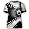 Personalized Name Billiard Shirt Black And White Pattern  Unisex Shirt Cornbee
