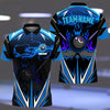 Personalized Name Billiard Blue Fire  , Team  Unisex Shirt Cornbee