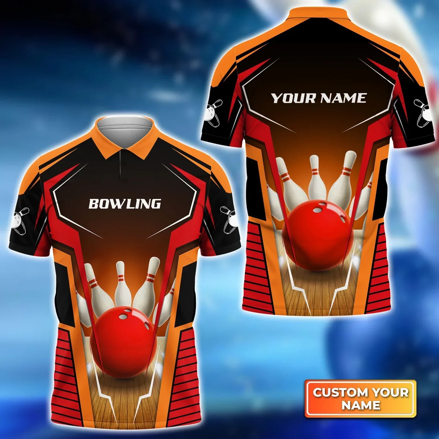 Personalized Mens Bowl Pin And Red Bowling Ball Personalized Name 3D S ...