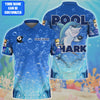 Personalized Name Pool Shark Billiard All Over Printed  Unisex Shirt Cornbee
