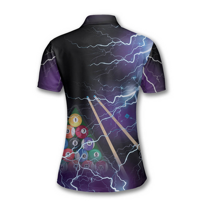 Cornbee Billiard Thunder Lightning for Women Personalized Name Shirt
