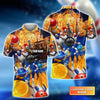 Personalized Bowling Colorful Balls and Pins  Name All Over Printed Shirt Cornbee