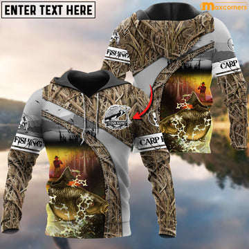 Cornbee Custom Name Camo Carp Fishing Unisex Shirts