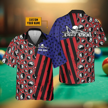 Personalized Name  Billiard Dead Stroke Hawaiian Shirt Cornbee