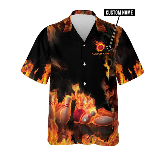 Personalized Bowling Champion Personalized Name Hawaiian Shirt Cornbee