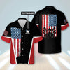 Personalized USA Bowling Flag Personalized Name Hawaiian Shirt Cornbee