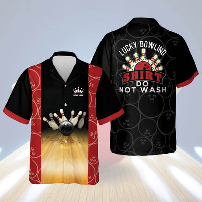 Personalized Lucky Bowling Shirt Do Not Wash Personalized Name Hawaiian Shirt Cornbee