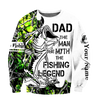 Cornbee Custom Name Dad Bass Fishing Tattoo So0501