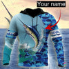 Cornbee Fishermans Marlin Fishing Personalized Name 3D Shirt