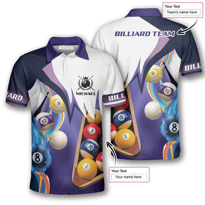 Cornbee Purple Custom Billiard Shirts Personalized Name Shirt