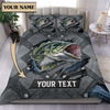 Personalized Fishing Bedding Set, Personalized Gift for Fishing Lovers63 Cornbee