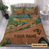Personalized Fishing Bedding Set, Personalized Gift for Fishing Lovers49 Cornbee