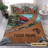 Personalized Fishing Bedding Set, Personalized Gift for Fishing Lovers51 Cornbee
