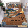 Personalized Fishing Bedding Set, Personalized Gift for Fishing Lovers56 Cornbee