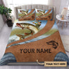 Personalized Fishing Bedding Set, Personalized Gift for Fishing Lovers52 Cornbee