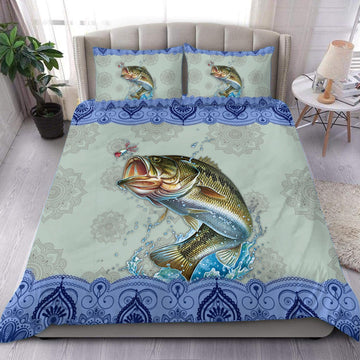 Fishing Bedding Set, Gift for Fishing Lovers16 Cornbee