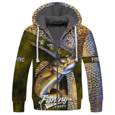 Cornbee Walleye Fishing 3D Shirt