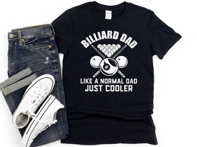 Billiard Player Shirt for Dad, Pool Player Gift, Funny Billiards Shirt, Hoodie, Like a Normal Dad Just Cooler Cornbee