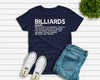 Billiards Shirt, Billiards Gift, Funny Billiards Definition T-shirt, Gift for Pool Player Tshirt Men Women Unisex Short Sleeve Tee Cornbee