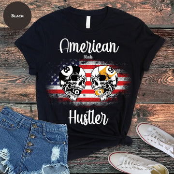 American made hustler, Billiards Shirt, Billiards Gift,Pool Player Shirt,Billiards TShirt,pool player,Pool Player Gift,pool shirt him or her Cornbee