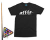 Evolution Of Pool T-shirt | Snooker Shirt | 8 Ball Pool | Pool Player Gift | Cue Sports Shirt | UNISEX Short Sleeve Shirt for him/her Cornbee