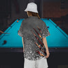 Personalized Name  Billiards Paint Splash Hawaiian Shirt Cornbee