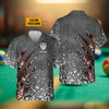 Personalized Name  Billiards Paint Splash Hawaiian Shirt Cornbee