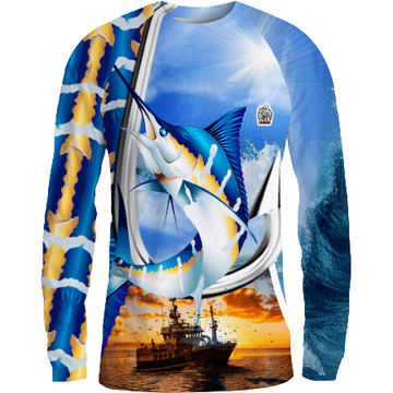 Marlin Style Long Sleeve Shirt Cornbee