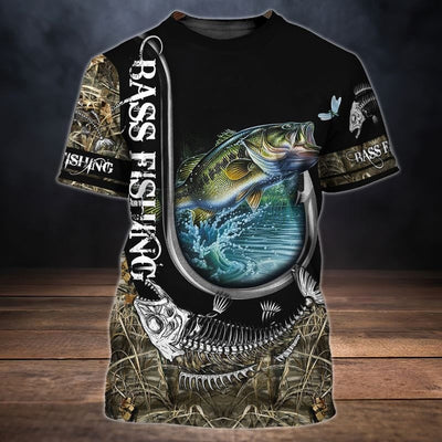 Cornbee Bass Fishing Unisex 3D Shirt