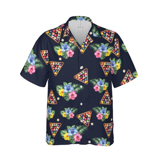 Billiards Aloha Hawaiian Shirts For Summer, Vintage Pool Sports Floral Hawaiian Shirt For Men Women, Best Gift For Friend, Family, Billiard Lovers Cornbee