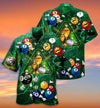 Billiard Hawaiian Shirt, Billiard Champion Aloha Hawaiian Shirt, Billiard Lover Green Lightning Aloha Shirt For Men - Perfect Gift For Billiard Lovers Cornbee